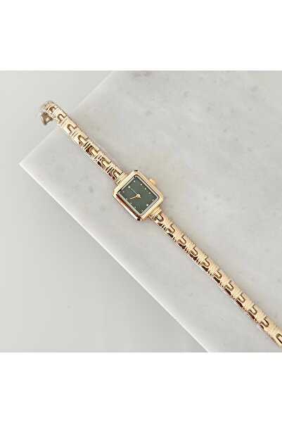 Vesce Atelier Elara Gold Saat Yeşil