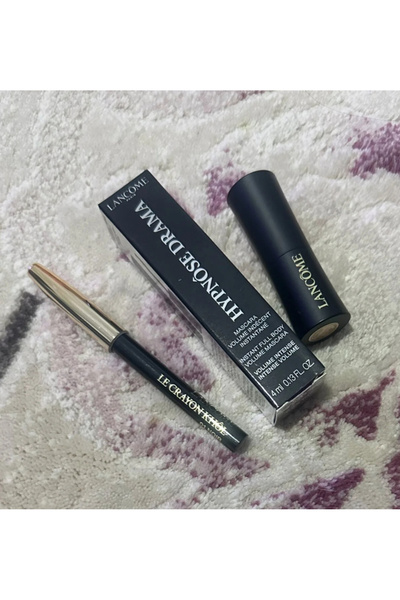 Lancome Hypnose Drama Midi Maskara (Le Crayon Khol Siyah Mini Göz Kalemi ve L...