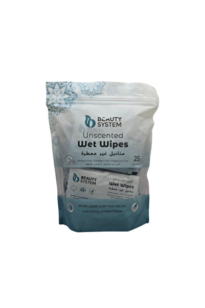 BEAUTY SYSTEM Beauty System Unscented Wipes - 25 Wipes