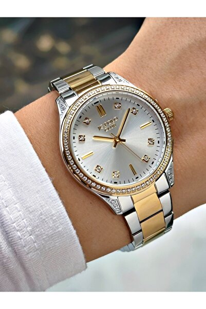 JG. Polo Club Special Design Steel Band Steel Case Silver-Gold Color Women Wr...