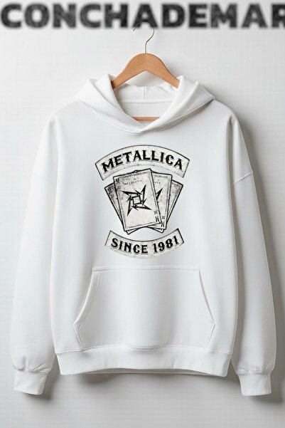 Vordevia Metallica Printed Premium Cotton 3 Thread Combed Special Design Swea...