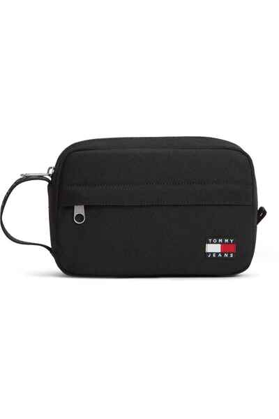 Tommy Hilfiger Pánská černá kabelka s logem značky, vhodná pro každodenní pou...