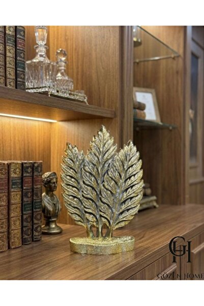 GZNDEKOR AURA GOLD Altın Yaprak Dekor Obje