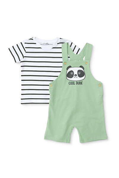 ebebek Hello Baby HelloBaby HelloBaby, Erkek, Şort Salopet-Tshirt, Hayvan Bas...