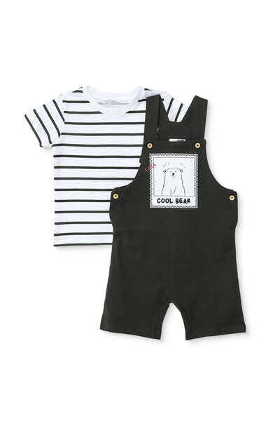 ebebek Hello Baby HelloBaby HelloBaby, Erkek, Şort Salopet-Tshirt, Hayvan Bas...