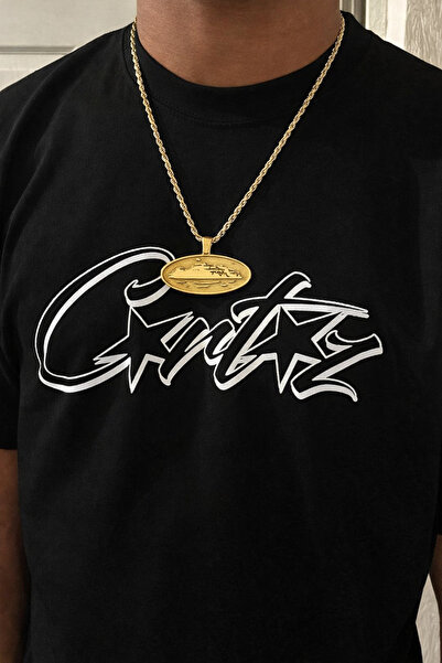 CLASSY.MODA Tricou casual unisex cu imprimeu frontal, cu gâtul tip crewneck, ...