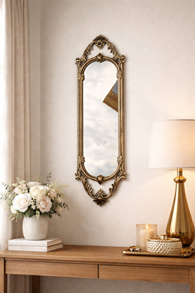 Hanlar Home Şık Dekoratif Kısa Ayna 63 x 20