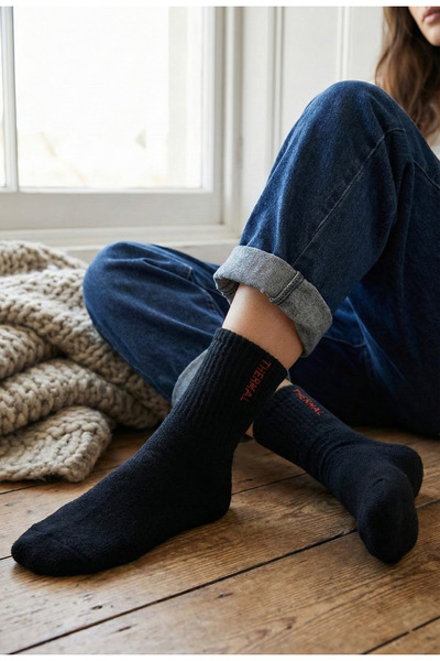 B Beşiroğlu Since 1980 2 Çift Termal Pamuklu Havlu Çorap | Kışlık Kalın Örme ...