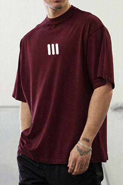 classy moda Unisex Μίνιμαλ μπλουζάκι με στάμπα σε μπροστινό μέρος, Oversize S...