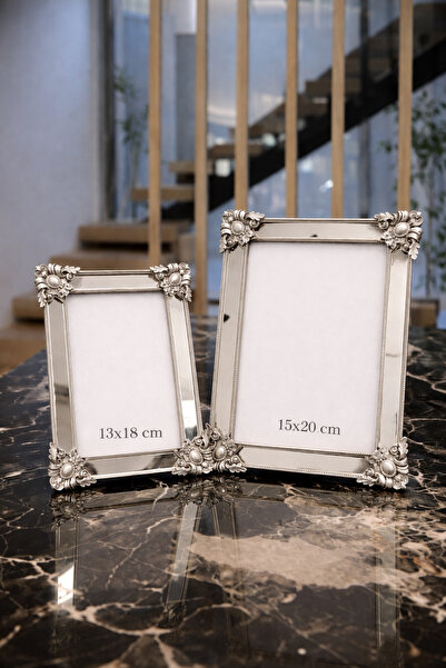 Hanlar Home Set de rame decorative elegante cu oglindă dublă 13x18 15x20