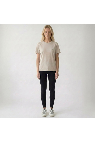 Kedi Çizimi Printed T-Shirt