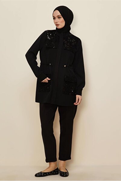 Alvina Pul Embroidered Suit with Pants 46165