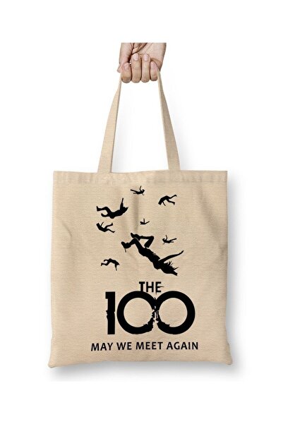 Toyaso The Hundred 100 White Cloth Bag Long Handle Shopping Bag Beach Bag