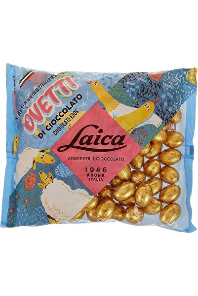 LAICA Milk Chocolate Italian Eggs Gold Foil– A Delightful Indulgence Perfect ...
