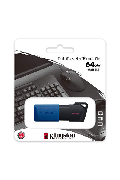 CT STONES Kingston Dtxm/64Gb USB 3.2 Data Traveler Exodia m Flash Disk (Black...