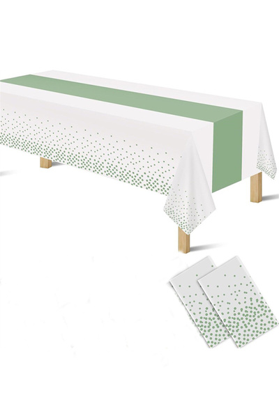 Generic عبوتان من مفارش المائدة للاستخدام مرة واحدة، مقاس 54 × 108 بوصة، مناس...