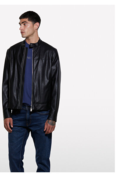 Sisley Pantaloni din denim pentru bărbați, albastru închis, amestec de bumbac...