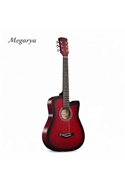 MegArya 38 Inch Basswood Folk Matte Acoustic Guitar for Beginners – RDS Finis...