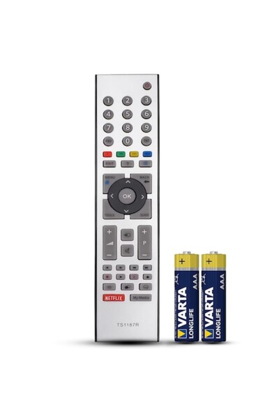 temix Compatible remote control Grundig, TS1187R, 32CLE7425BL, 40CLE6425BR, 4...