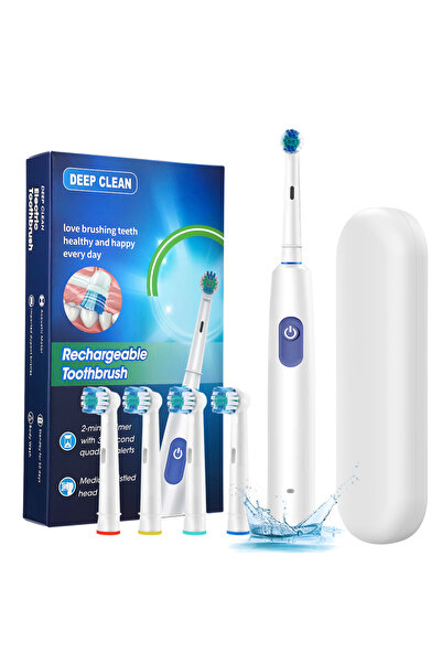 Choice4 white with box Intelligent Rotating Electric Toothbrush, Rechargeable...
