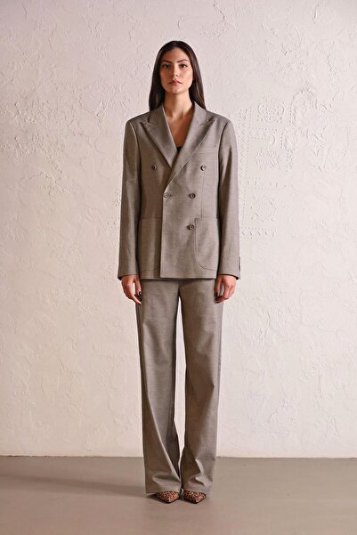 GMG FIRENZE Striped Buttoned Women's Jacket