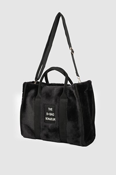 Store حقيبة نسائية كبيرة الحجم من القطيفة