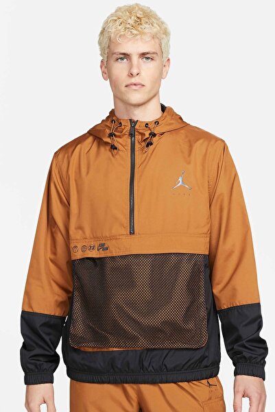 Nike Hanorac pentru bărbați Jordan Jumpman cu jumătate de fermoar cu glugă Ha...