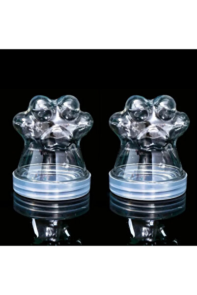 Choice1 2Pcs Transparent Pet Fur Keepsake Bottle Pet Cat Hair Storage Jar Kaw...