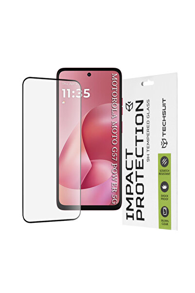 Techsuit - 111D Full Cover / Full Glue Glass - Motorola Moto G57 Power / G67 ...