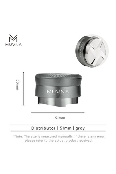 Choice4 Distributor 51mm MUVNA V2 Espresso Tamper, 30lbs pressure Spring-load...