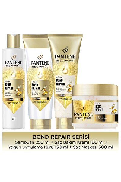 Pantene Molecular Bond Repair Biyotin Saç Bakım Seti Şampuan + Saç Kremi + On...