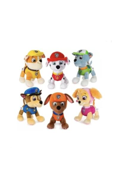 MASHASHOP Set de 6 mascote de pluș, Patrula Cățelușilor