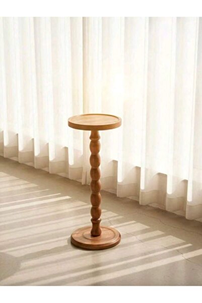 Mtanvxay طاولة جانبية خشبية صغيرة متعددة الاستخدامات بتصميم كلاسيكي، مناسبة ل...