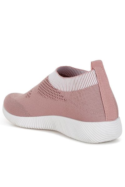 london Rag Women Flyknit Walking Sneakers in Pink