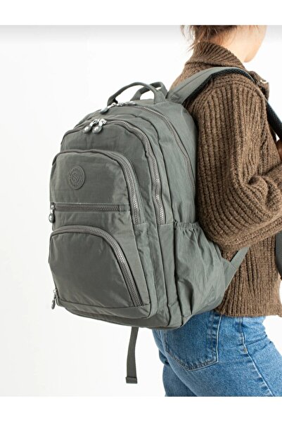 eflanmoda Rucsac pentru laptop, unisex, cu mai multe compartimente, din mater...