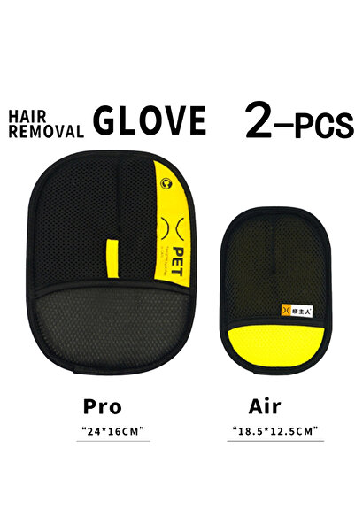 Choice4 S and L-2-Pcs 2 in 1 Pet Hair Removal Mitts for Cats Dogs Electrostat...