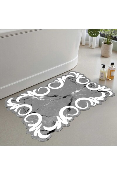 Monnhein Bath Mat, Soft Bathroom Rug, Non-Slip Dot Backing, Washable - 60X100