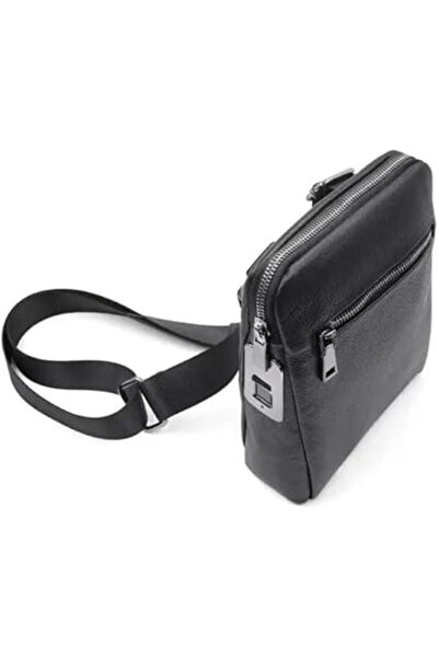 Generic Fingerprint Lock Genuine Leather Casual Men's Bag