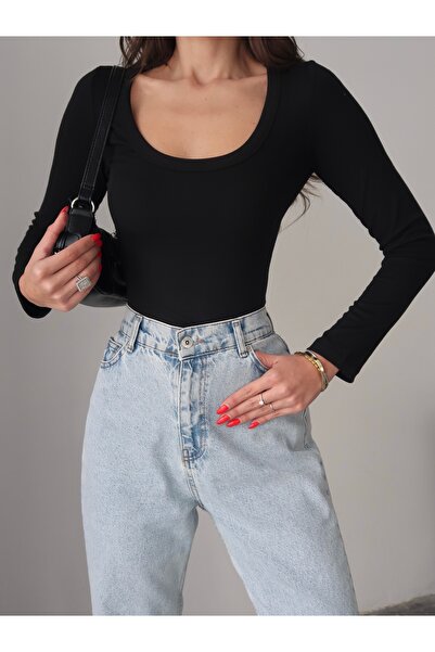 Paw Garage Women's Siena Wide Neck Piped Bodysuit