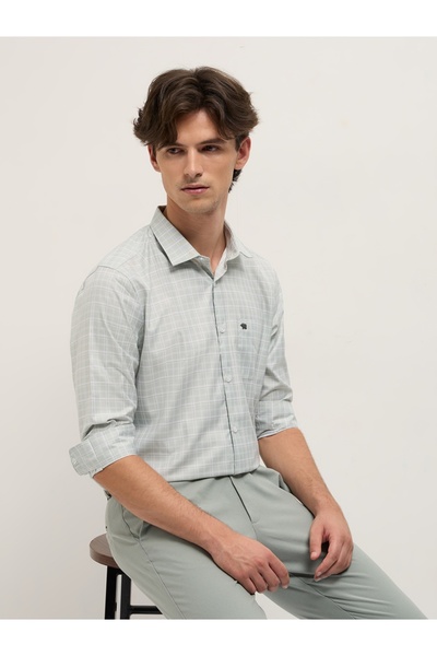 The Bear House Men's long Sleeve Shirt, breathable, soft comfort Fabric