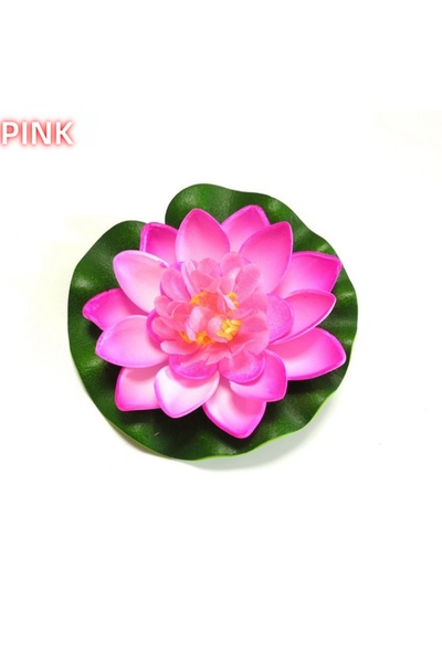 Choice4 Pink 1PCS lifelike multi-color lotus floating foam flowers, suitable ...