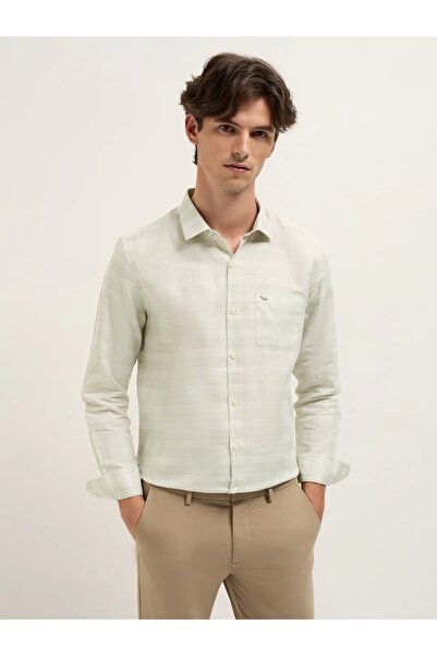 The Bear House Men's long Sleeve Shirt, breathable, soft comfort Fabric