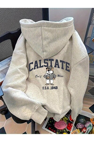 DAXİS Sportwear Company سترة رياضية مطبوعة للجنسين بغطاء رأس