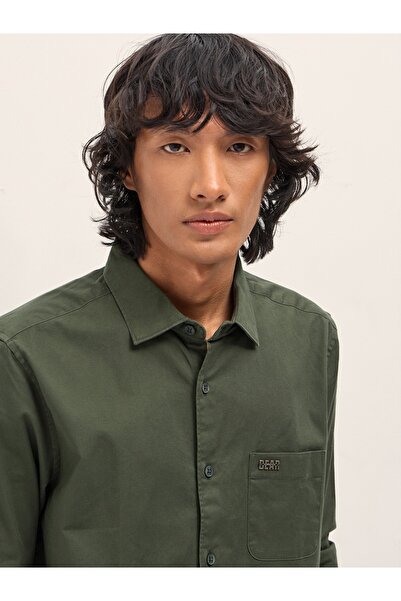 The Bear House Men's long Sleeve Shirt, breathable, soft comfort Fabric