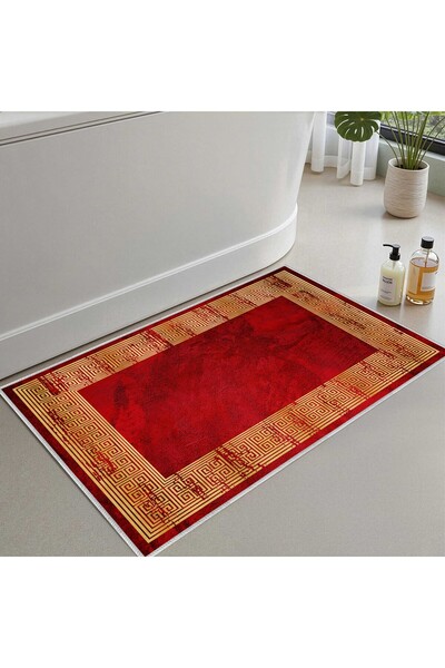 Monnhein Bath Mat, Soft Bathroom Rug, Non-Slip Dot Backing, Washable - 60X100