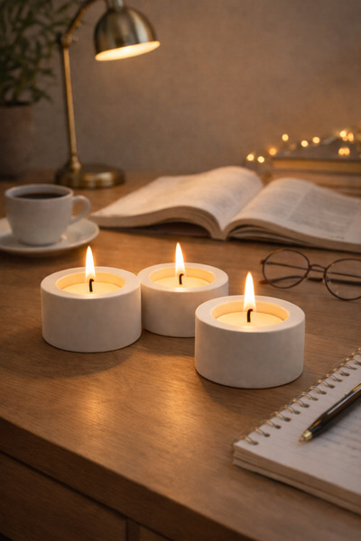 Candle Mumluyoruz Tealight Mum Dekor Hediyelik Mumluk 1 Adet