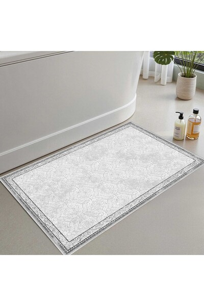 Monnhein Bath Mat, Soft Bathroom Rug, Non-Slip Dot Backing, Washable - 60X100