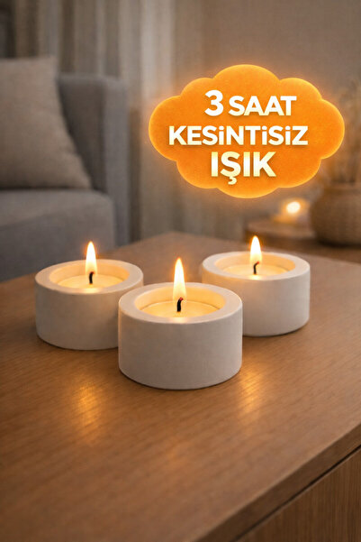 Candle Mumluyoruz Tealight Mum Dekor Hediyelik Mumluk 1 Adet