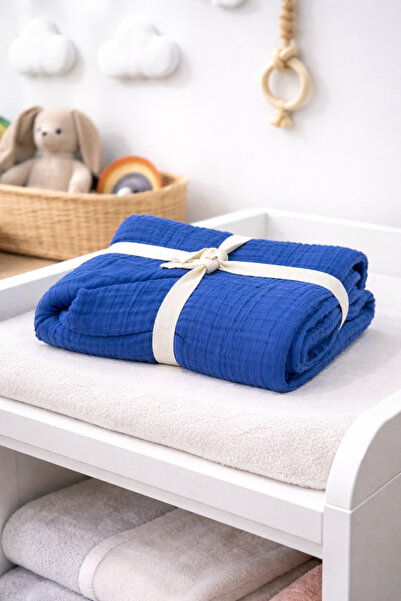 NİSSOFT Multi-Purpose Muslin Blanket 100% Cotton 120X120 cm
