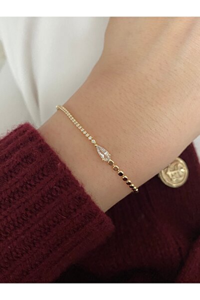 Pinery Jewels Minimal Altın Kaplama Kadın Bileklik